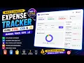 Expense Tracker Using HTML CSS JavaScript Part - 2 Complete Personal Finance Tracker Project
