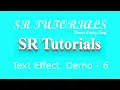 Text Shadow Effect Demo - 6 Css SR Tutorials