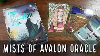 mists of avalon oracle unboxing and flip through