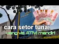 tutorial setor tunai uang pakai mesin ATM mandiri