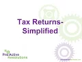 Tax Returns Simplified