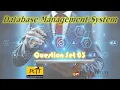 DBMS Question Set 03 Java Institute Rashintha Jerom