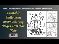 Printable Halloween 2024 Coloring Pages For Kids PDF Free Download
