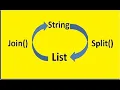 join and split method Python tutorial Join Function In Python