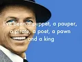 Frank Sinatra-That's life lyrics