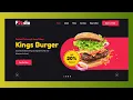 How to Create a Responsive Restaurant Website using HTML CSS JavaScript