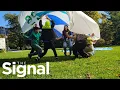 Interactive parachute art promotes community playfulness at Public Gardens