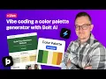 Building a Color Palette Generator website vibe coding