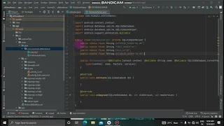 HOW TO CREATE SQLITE DATABASE ON ANDROID STUDIO part-1
