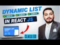 React Lists Keys Explained map Method Dynamic Data Rendering React JS Course Urdu