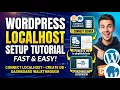 WordPress Localhost Setup Tutorial Connect Localhost Create a database in phpMyAdmin dashboard