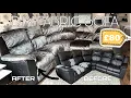 DIY FABRIC SOFA HOW TO REUPHOLSTER NO SEW SOFA REVAMP TUTORIAL LEATHER CHAIR TO FABRIC