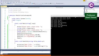 C Methods Value Returning and Non Value Returning Parameters Optional Parameter C Tutorial