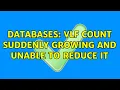 Databases VLF count suddenly growing and unable to reduce it