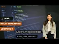 Java Multithreading - Thread Methods sleep join yield isAlive currentThread