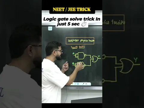 Logic Gates in 5 Seconds ⚡ | Easy Trick to Master Logic Gates | NEET 2027 Physics #Shorts