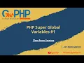 Part1 - PHP Super Global Variables