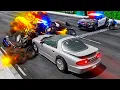 Unstoppable Drag Car Destroying Cops In GTA 5 RP