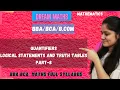 Quantifiers in Mathematics Universal and Existential Quantifiers BBA Maths BCA Maths