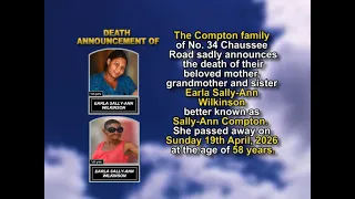Earla Sally-Ann Wilkinson Short Obituary