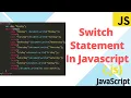 Switch statements in javascript in hindi Javascript tutorial for beginners - 13