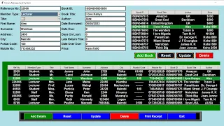 Library Management System with Python Tkinter GUI and sqlite3 database Part One