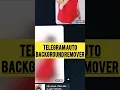 how to remove photo background on telegram bot in single click