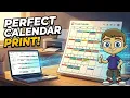 Creating a Printed Calendar in Google Calendar