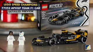 LEGO F1 Movie Car Revealed! 🏁 Speed Champions 77252 APXGP Team Race Car 2026 detailed preview