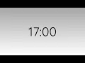 17 Minute Countdown Minimal Timer silver black