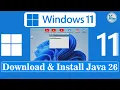 How To Install Java JDK 26 On Windows 11