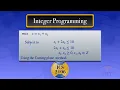 Integer Programming Cutting Plane Method