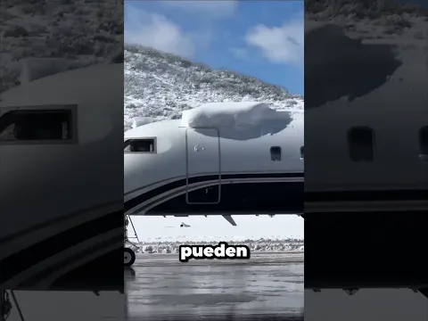 ✈️ ¿Por qué les quitan el hielo a los aviones? 🧊