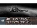 40 Simple Music Tattoos For Men
