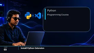 How to Install Python Extension in VS Code Python Course for Screen Reader Users in Urdu