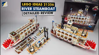 The biggest LEGO Ideas set ever - 21356 River Steamboat detailed building review