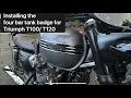 4 bar badge installation for Triumph Bonneville