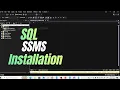 SQL server installation and SSMS download and connection with your system
