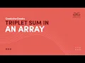 Triplet Sum in an Array GeeksforGeeks Practice