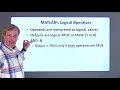 MATLAB Lesson 9 1-Logical Operators