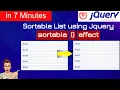 Coding sortable list using jquery ui sortable animation Animated sortable list jquery UI effects
