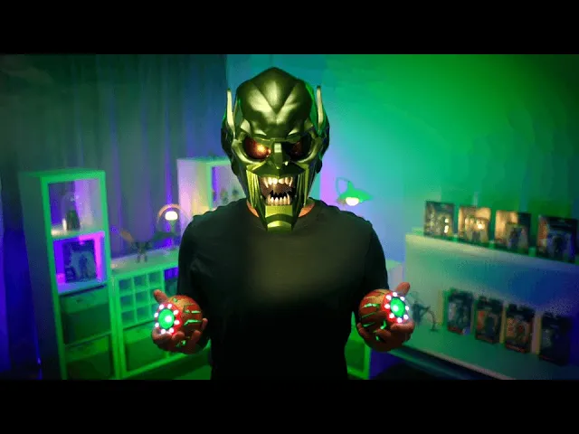 Green Goblin Mask and Pumpkin Bomb from Hasbro Marvel Legends!!