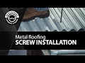 Screwing Metal Roofing Correct Incorrect Way Of Fastening A Metal Roof Pre-Drill Screw Guns