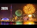 Toronto Niagara Falls New Year Fireworks 2026 Midnight Countdown Celebration 4K Ultra