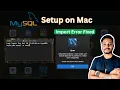 How to Install MySQL on Mac Learn MySQL CLI Fix Data Import Errors Unhandled exception ascii