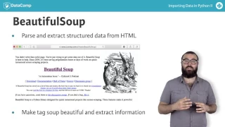 Scraping the web with Python