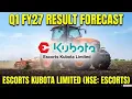 Escorts Kubota Q1 FY27 Results Forecast ESCORTS Share Analysis Target Price