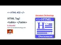 HTML Learn HTML in Marathi HTML Tutorial table tag html table in marathi Amrutam