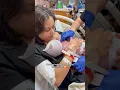 Mommy holds baby for the first time
