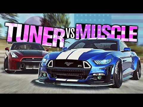 Download MP3 Need for Speed HEAT - TUNER vs MUSCLE! What's Fastest? (Nissan GTR vs Ford Mustang)